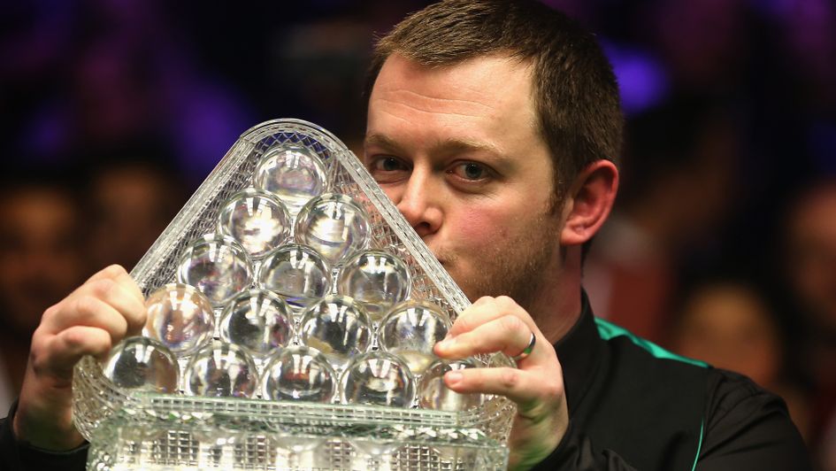 Mark Allen with the Masters trophy