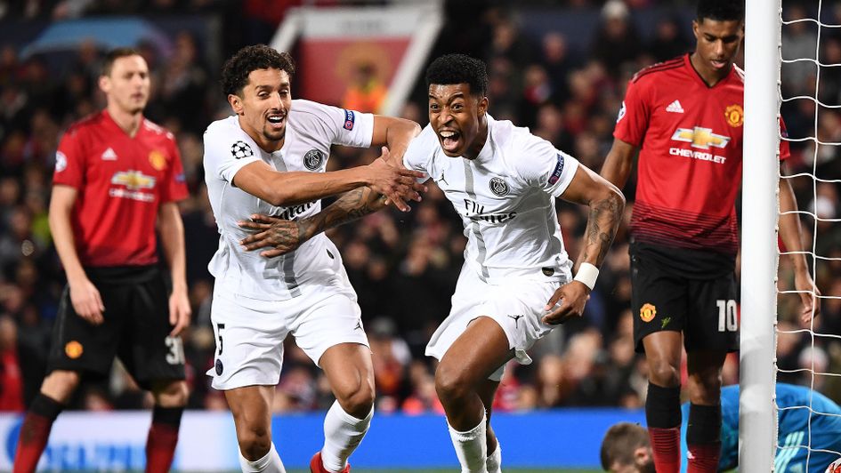 Paris Saint-Germain's French defender Presnel Kimpembe grabbed the first goal of the game