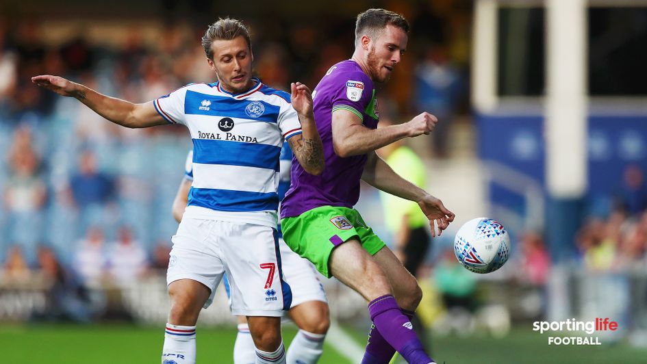 Luke Freeman (right) in action against Bristol City