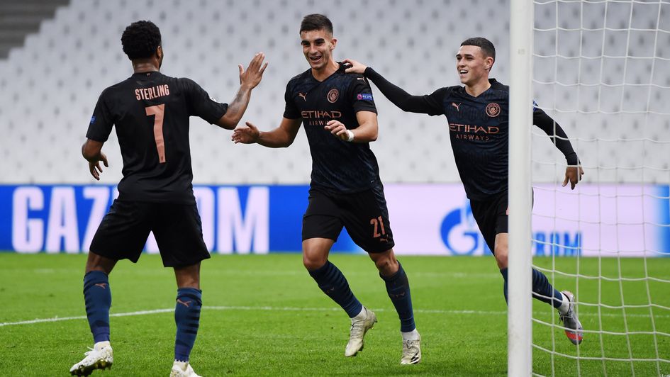 Ferran Torres puts Man City ahead against Marseille