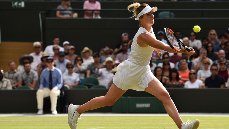 Karolina Muchova during play at Wmbledon