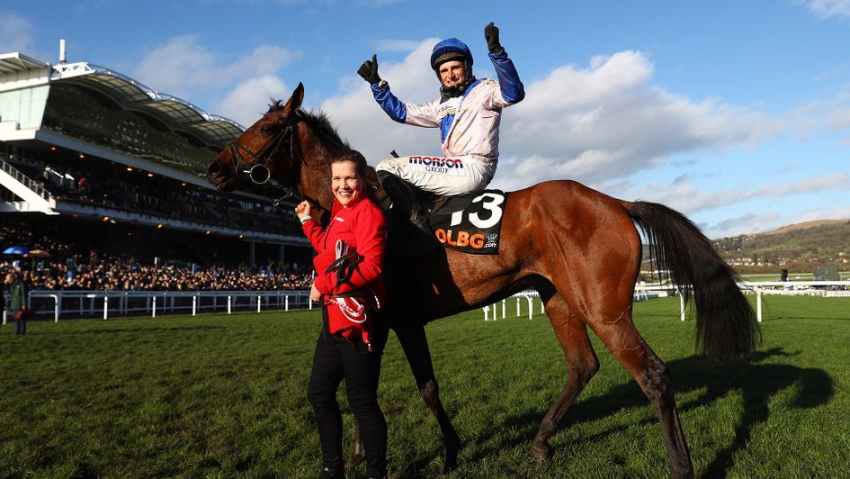 Harry Skelton celebrates aboard Roksana