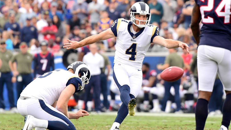 The LA Rams' outstanding kicker Greg Zuerlein