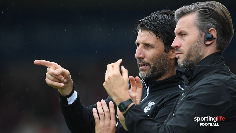Lincoln City manager Danny Cowley (left) and his assistant Nicky Cowley