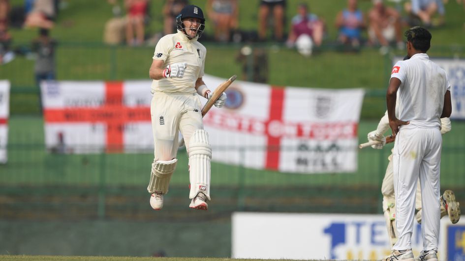 Joe Root is jumping for joy at Kandy
