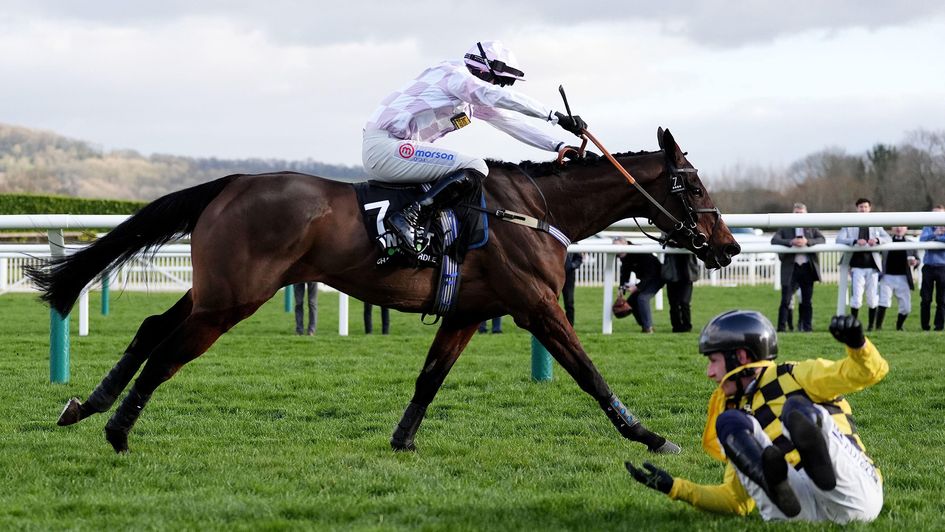 Golden Ace is driven to success at Paul Townend (State Man) looks on