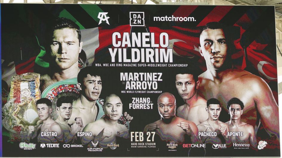 Saturday's fight is live on DAZN