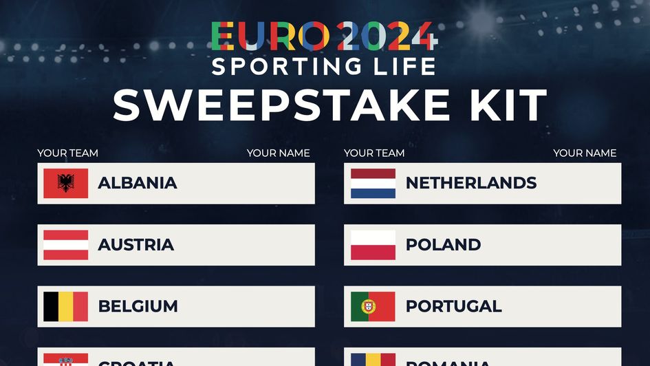 EURO 2024 SWEEPSTAKE KIT