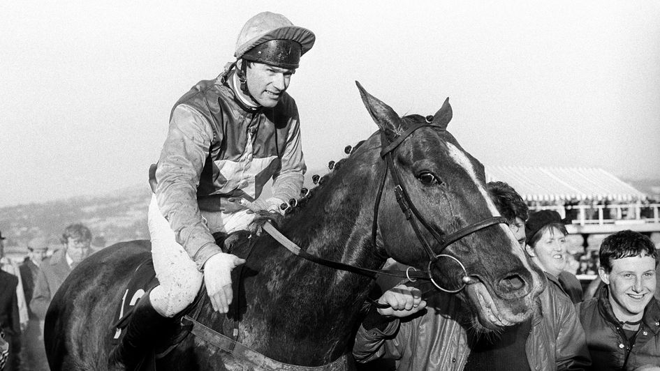 The Thinker after winning the 1987 Cheltenham Gold Cup