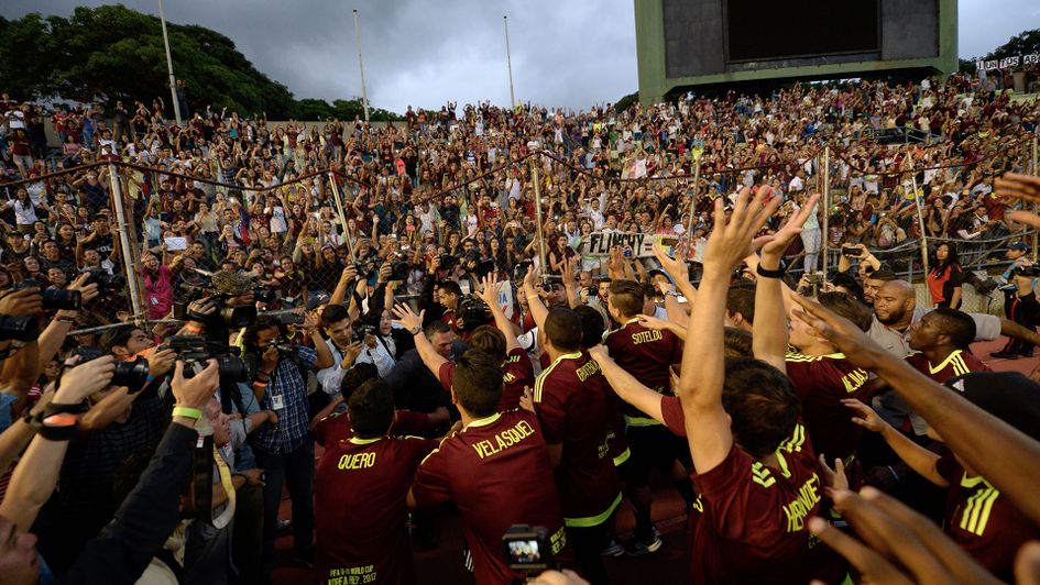 Venezuela under-20s are welcomed back home in 2017