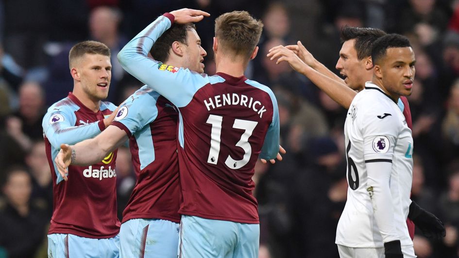 Ashley Barnes and Burnley celebrate