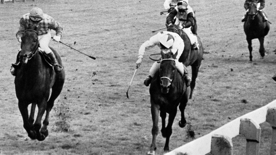 Sea Pigeon (left) wins the 1979 Ebor