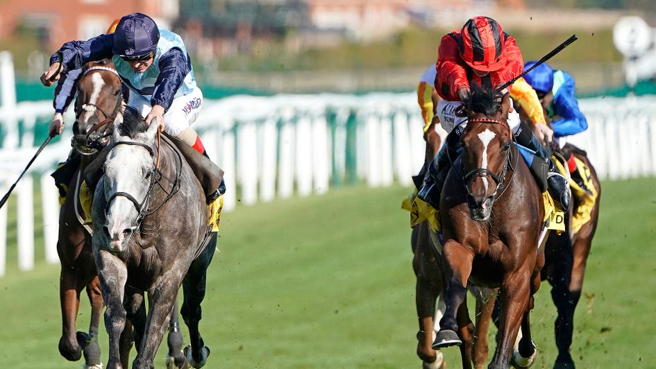 Caradoc (wins) ahead of Gibbs Hill