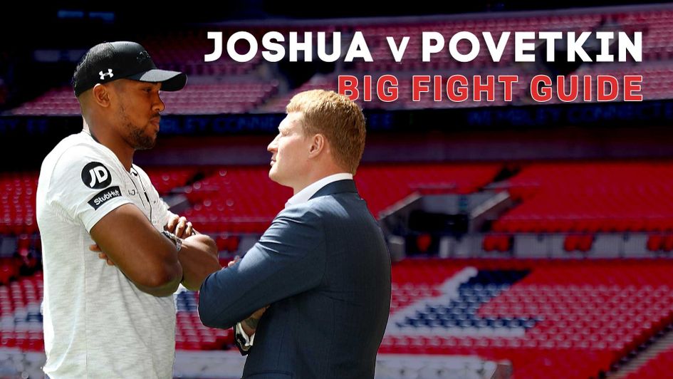 Anthony Joshua takes on Alexander Povetkin at Wembley on Saturday night