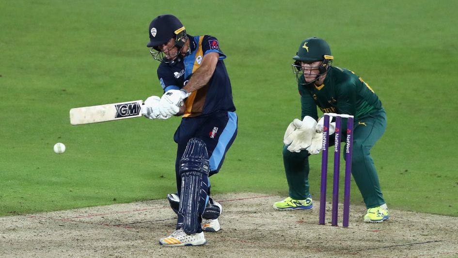 Wayne Madsen in NatWest T20 Blast action against Nottinghamshire