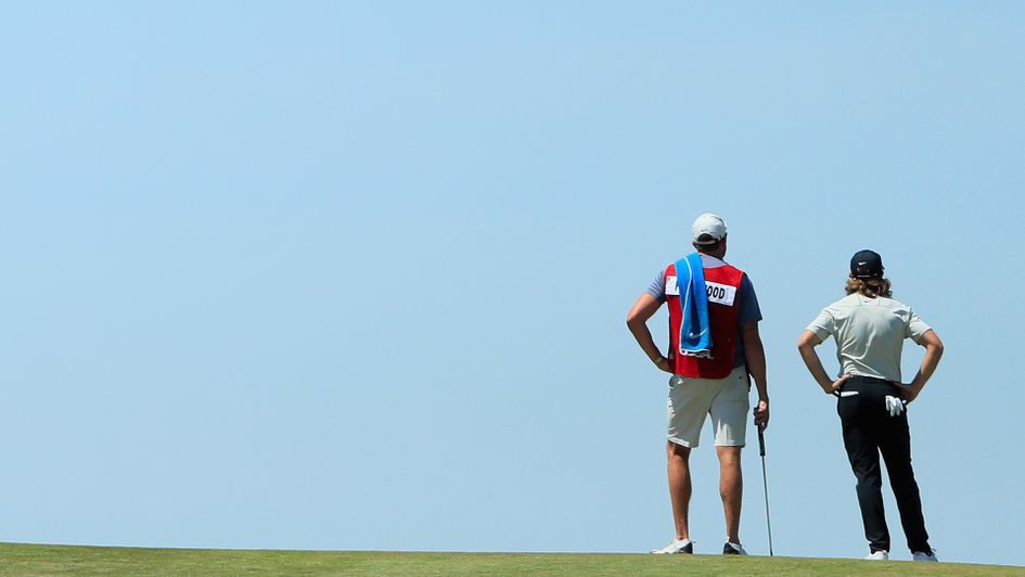 Tommy Fleetwood and caddie Ian Finnis