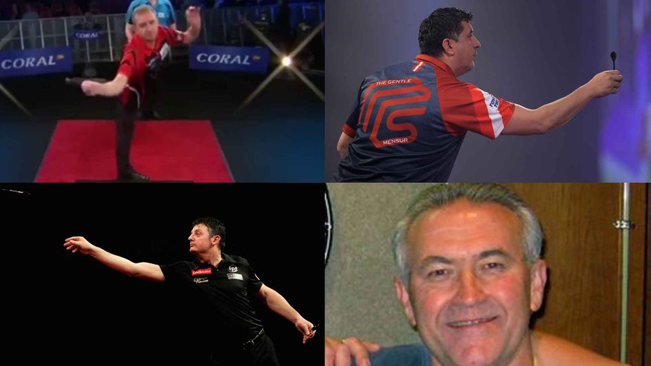 Richie Burnett, Mensur Suljovic, Justin Pipe and Davis Snider