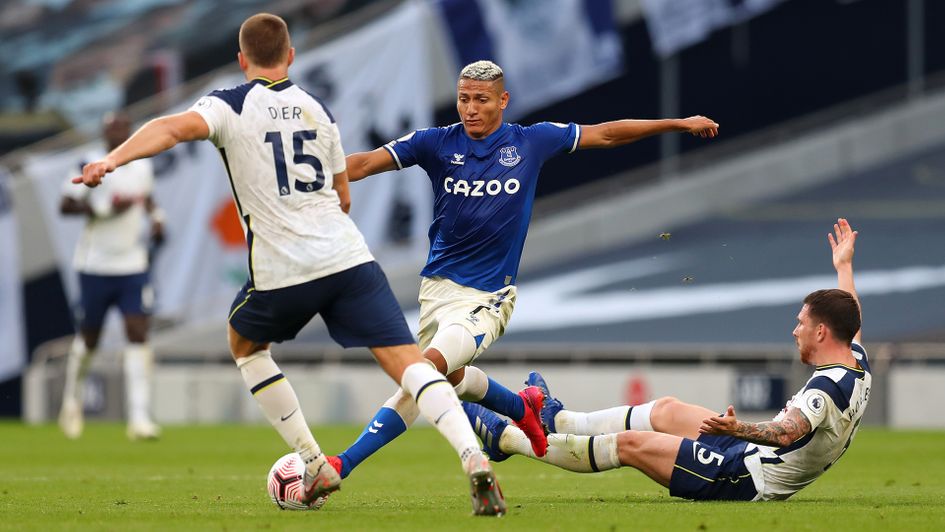 Richarlison in action against Tottenham