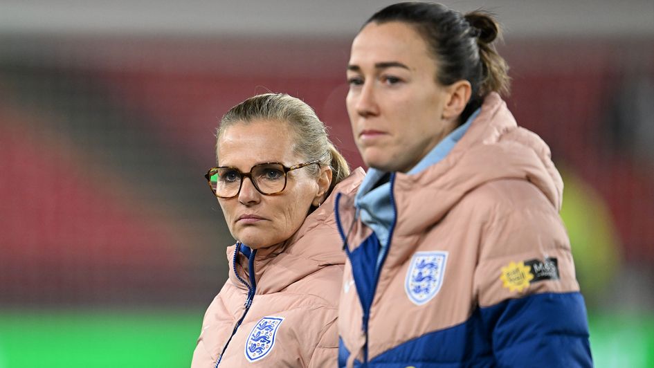 Lucy Bronze and Sarina Wiegman