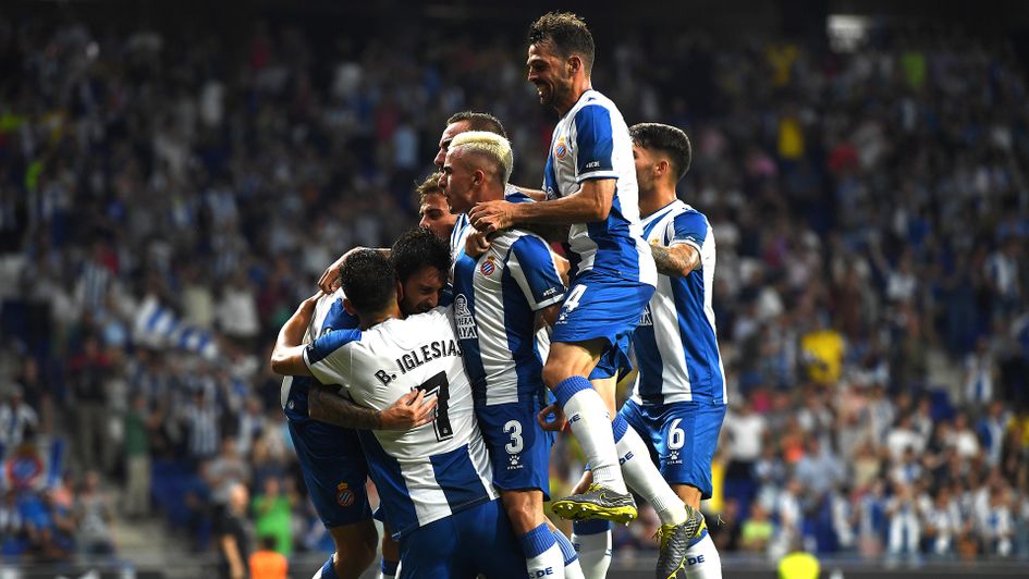 Espanyol celebrate a Facundo Ferreyra goal in Europa League qualifying