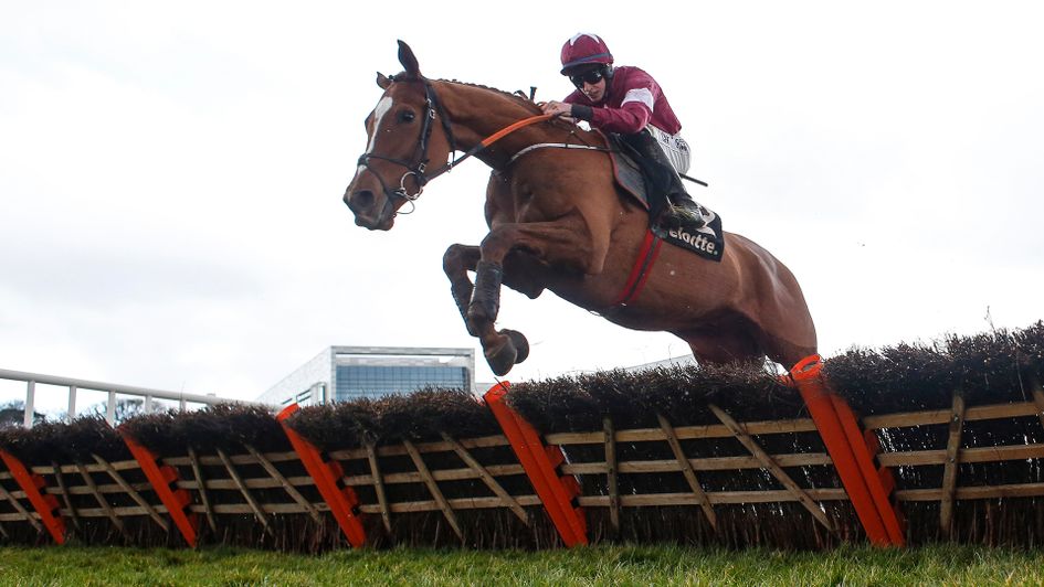 Samcro jumps the last at Leopardstown