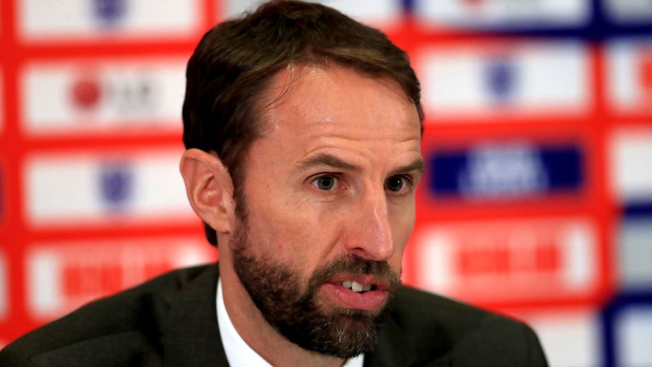 Gareth Southgate after signing his England extension
