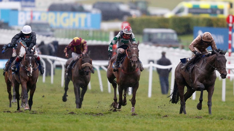 Shantou Flyer (r) pictured winning at Cheltenham