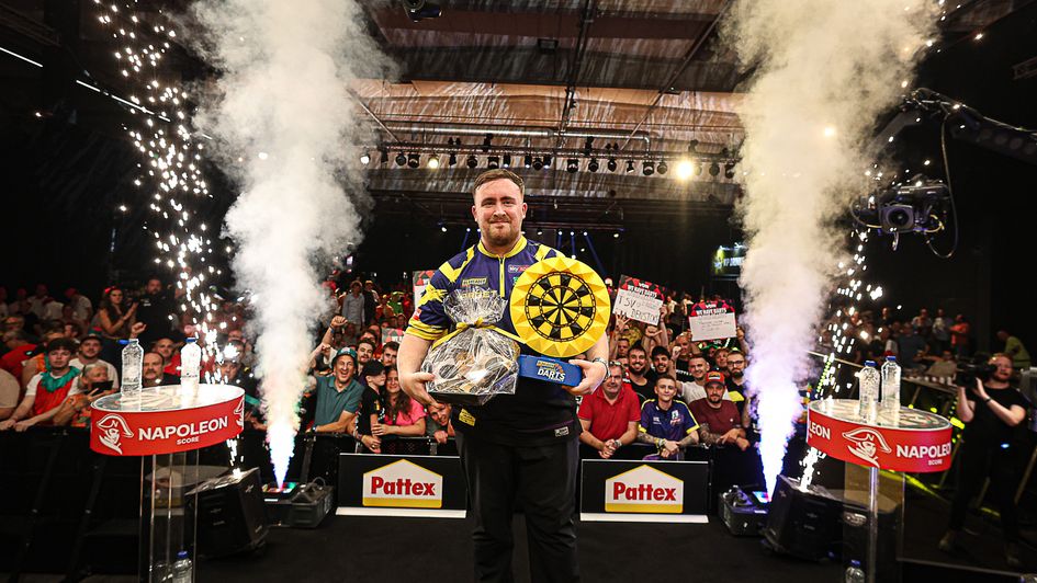 Luke Littler won the Flanders Trophy (Picture: PDC Europe)