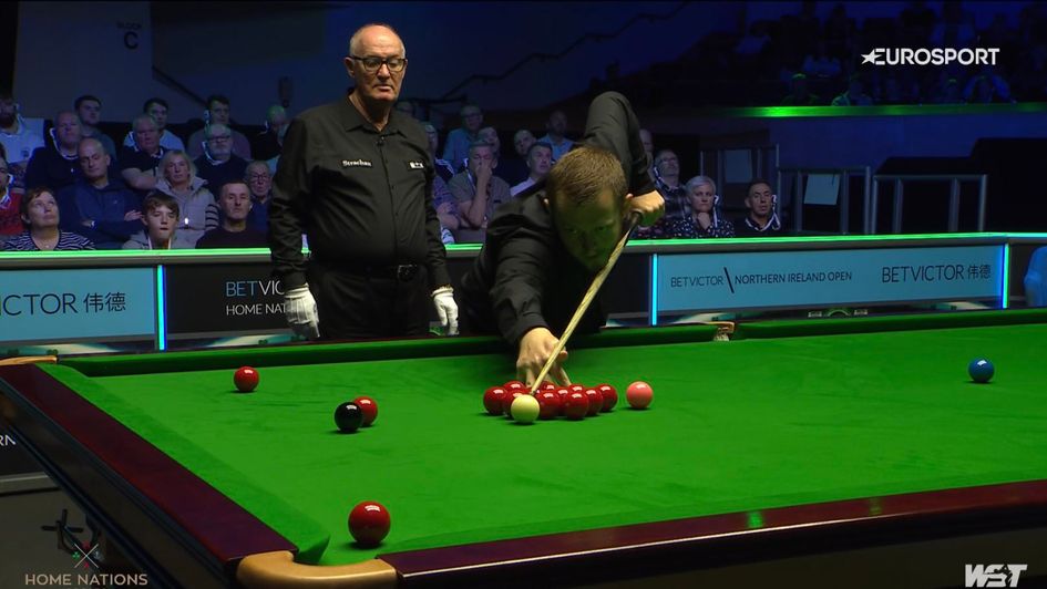 Mark Allen was too strong for Zhou Yuelong in Belfast