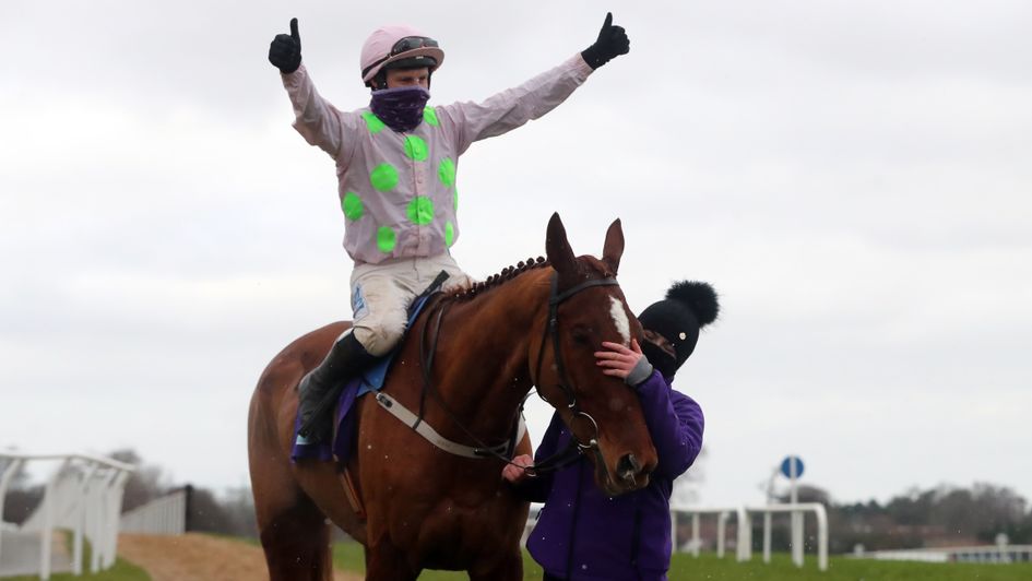 Paul Townend celebrates on Monkfish