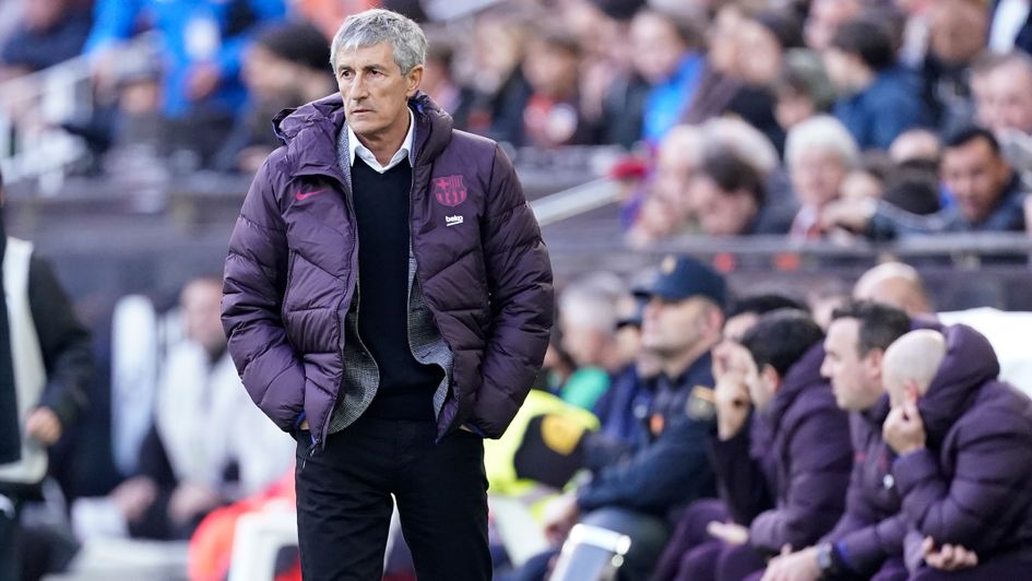 Quique Setien: Spaniard suffers first defeat as Barcelona boss