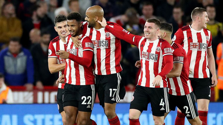 Sheffield United players celebrate