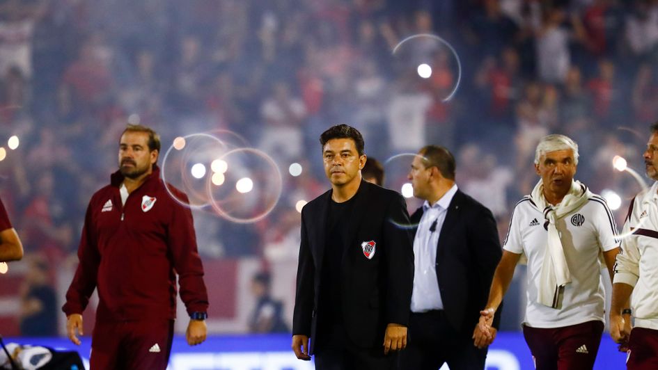 Marcelo Gallardo pictured at Estadio Marcelo Bielsa