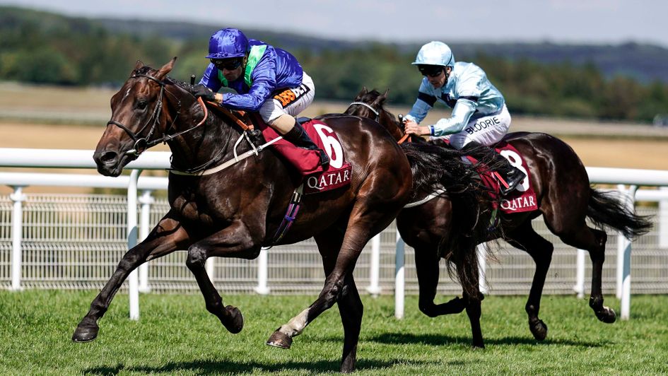 Dark Vision swoops to win the Qatar Vintage Stakes