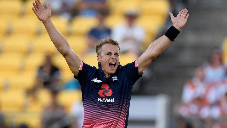 Tom Curran celebrates