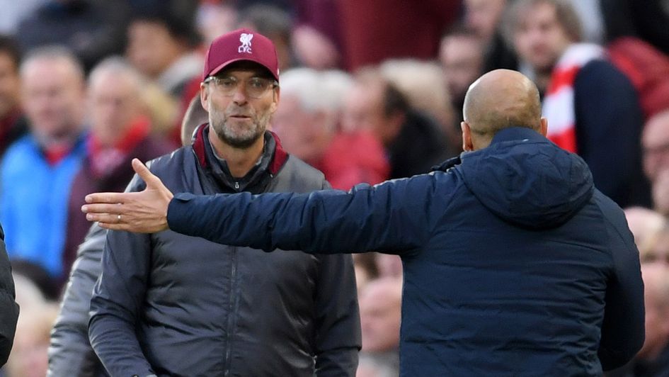 Jurgen Klopp and Pep Guardiola will meet on Sunday