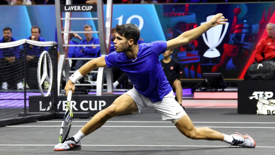 Carlos Alcaraz in last year's Laver Cup
