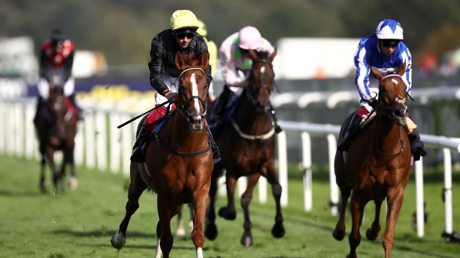 Frankie Dettori guides Stradivarius to victory