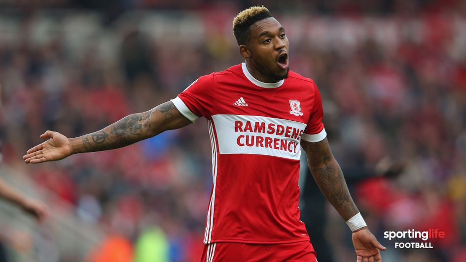 Britt Assombalonga in action for Middlesbrough