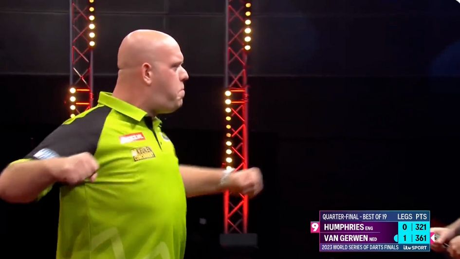 Michael van Gerwen hit a nine-darter