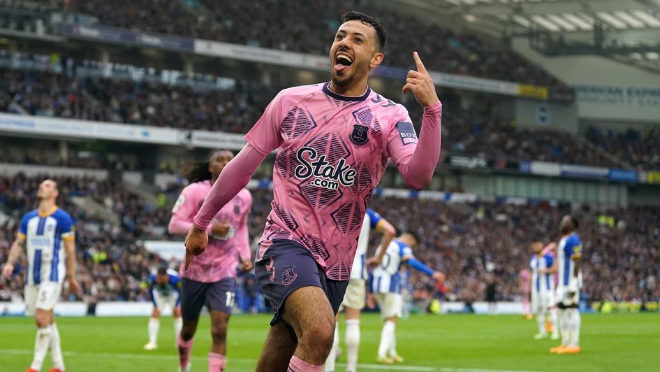 Dwight McNeil celebrates a goal against Brighton