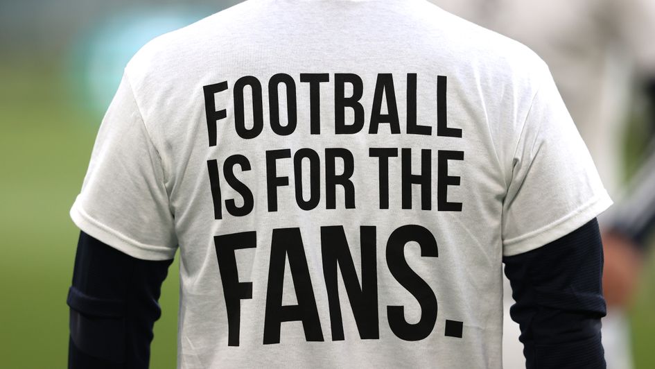 Leeds and Brighton players wore shirts in protest against the Super League