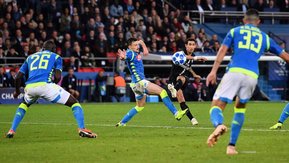 Angel Di Maria nets a late winner for PSG against Napoli