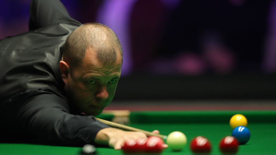 Barry Hawkins, pictured in action at the 2019 Dafabet Masters