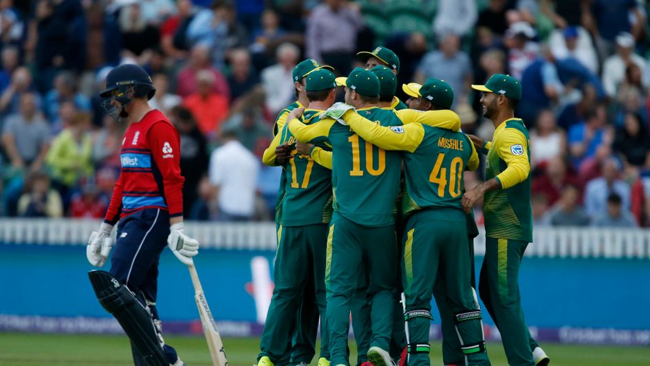 South Africa celebrate
