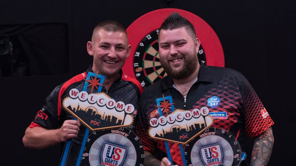Nathan Aspinall beat Michael Smith to win the US Darts Masters (Picture: Lucas Peltier/PDC)