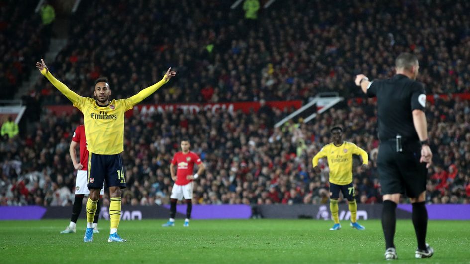 Arsenal's Pierre-Emerick Aubameyang celebrates
