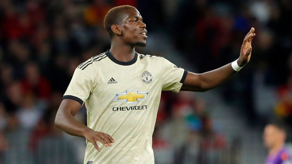 Paul Pogba in action in Australia