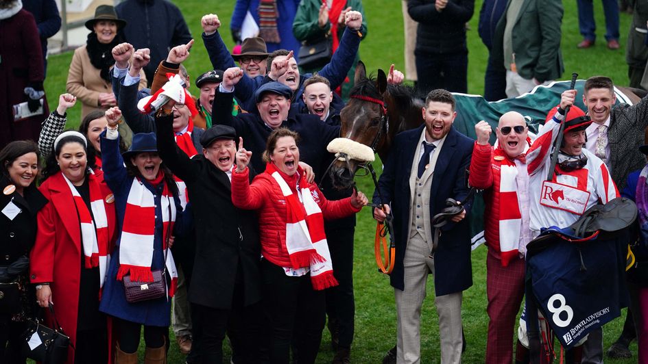 The Real Whacker team celebrate at Cheltenham