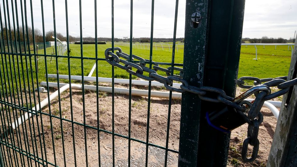 The gates are closed at all racecourses